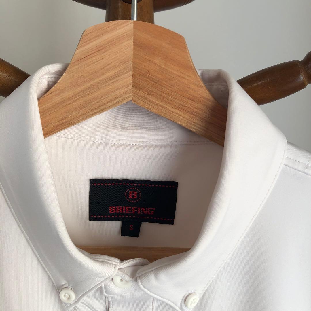 【美品】BRIEFINGポロシャツS (日本サイズM)白