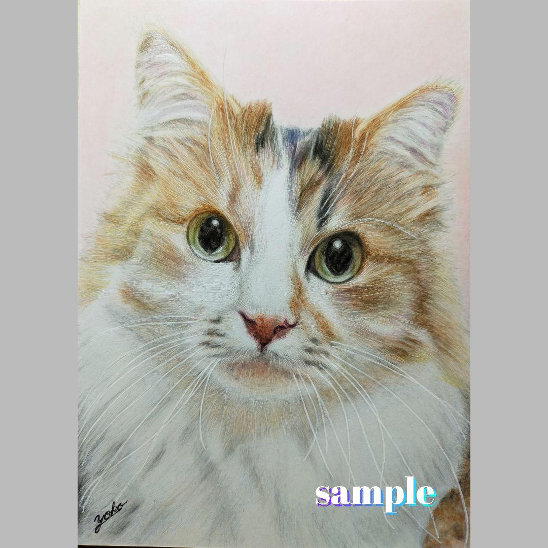 色鉛筆画✭愛猫愛犬✭ペット似顔絵　肖像画　イラスト　注文オーダー　受付ページ　1