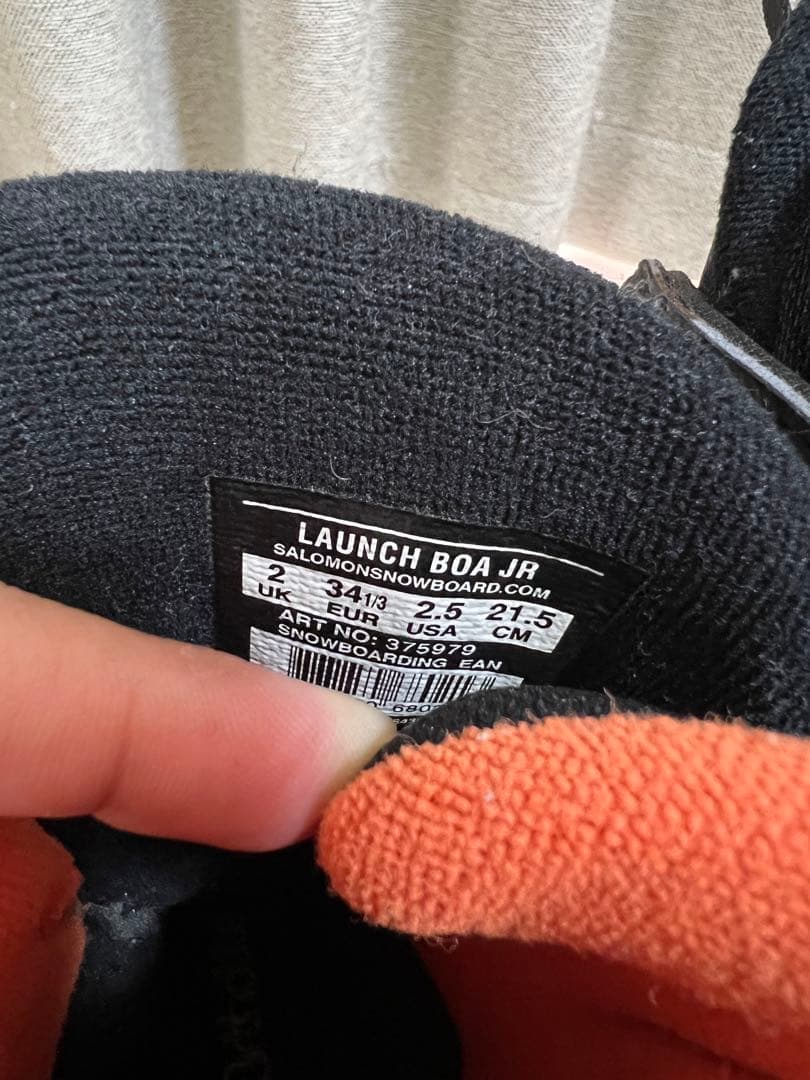 Salomon 子ども用スノーボードブーツ 21.5cm