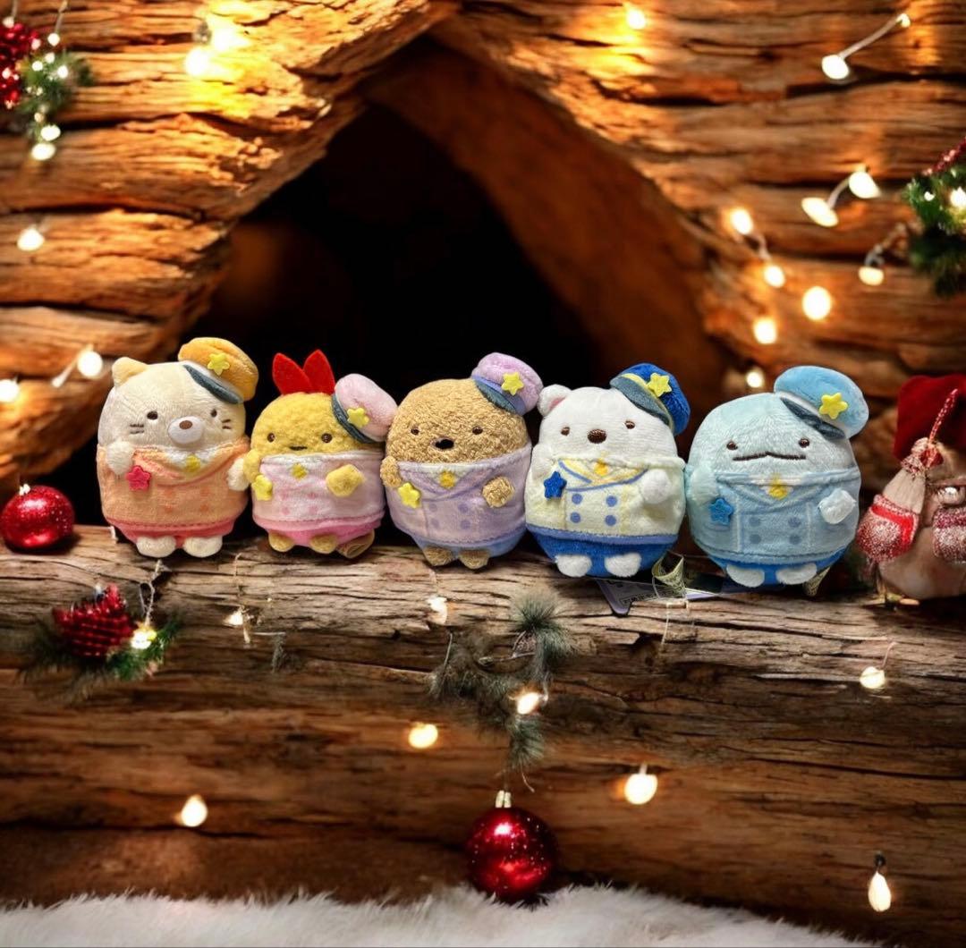 すみっコぐらしショップ東京駅限定てのりぬいぐるみ5個セット、新品！