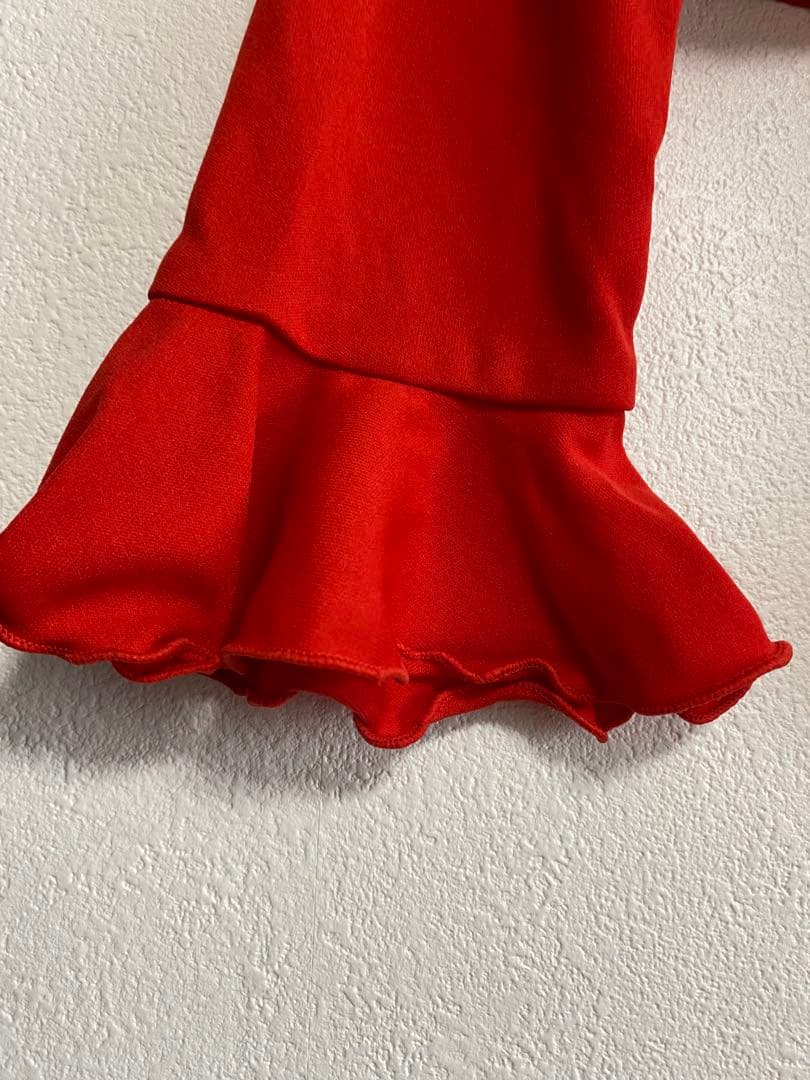 ⭐️ソニアジョーンズ⭐️ タグ付新品 長袖ボレロ フラメンコ フリル 赤