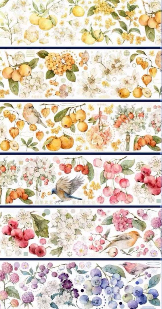 海外 PETテープ マスキングテープ フルーツ