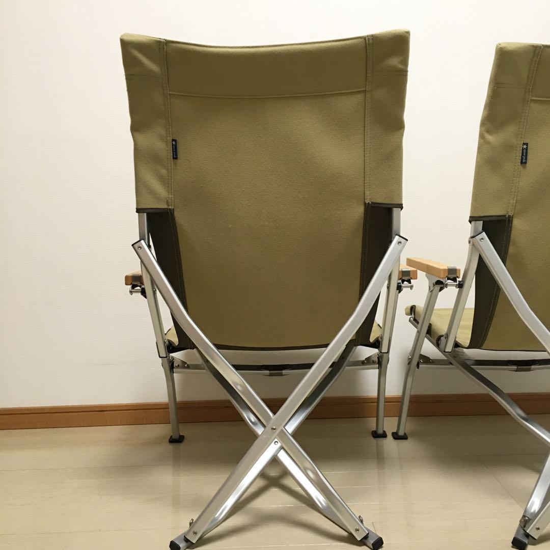 【室内利用のみ・ケース未使用】スノーピーク ローチェア30 カーキ 2脚セット