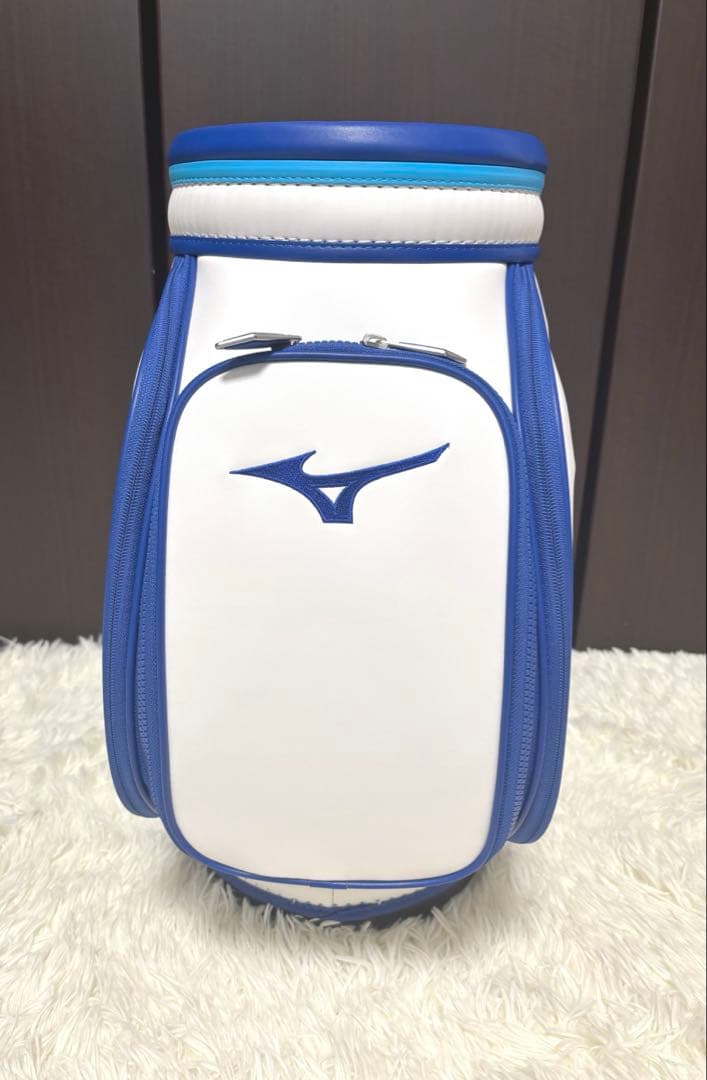 【MIZUNO】ミズノ ゴルフバッグ デンキャディ ブルー ホワイト