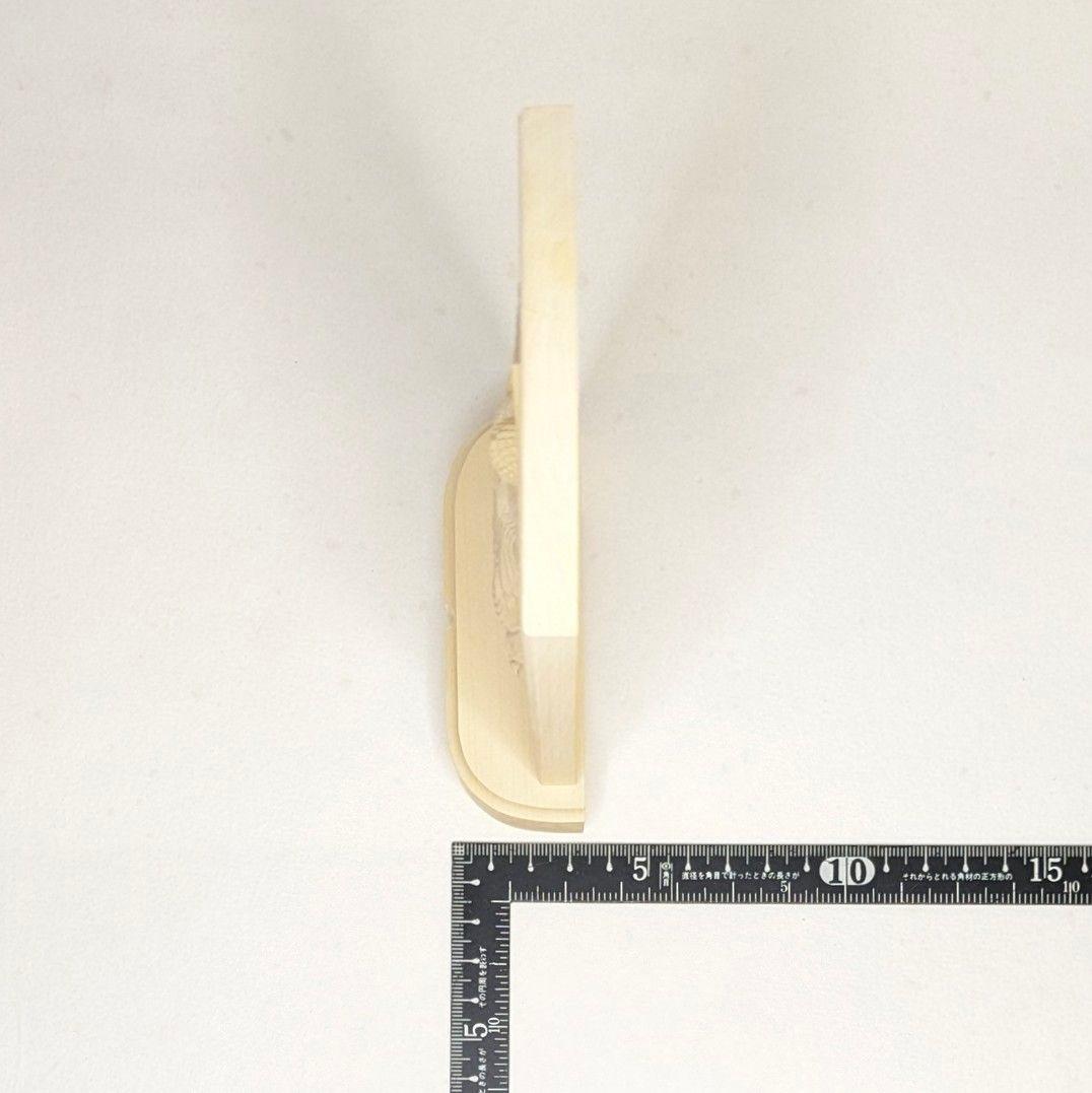 【フォロー割・新品】 釈迦座像　柘植　総高さ約20.5㎝　スタンドレリーフ