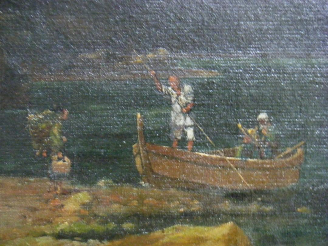 【模写】絵画　五姓田芳柳　油彩30号　富士風景　巨匠　名品　P38