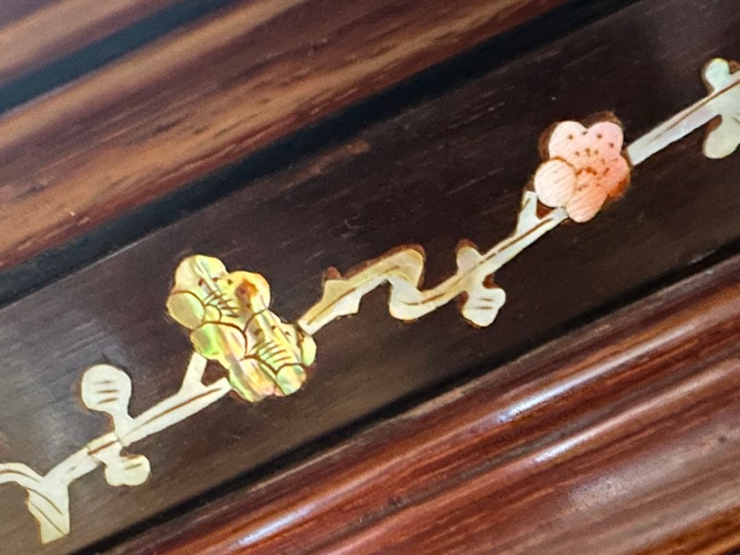 天然木 木製 飾り台(飾台)彫刻 花台 W36cm×H36cm×18cm