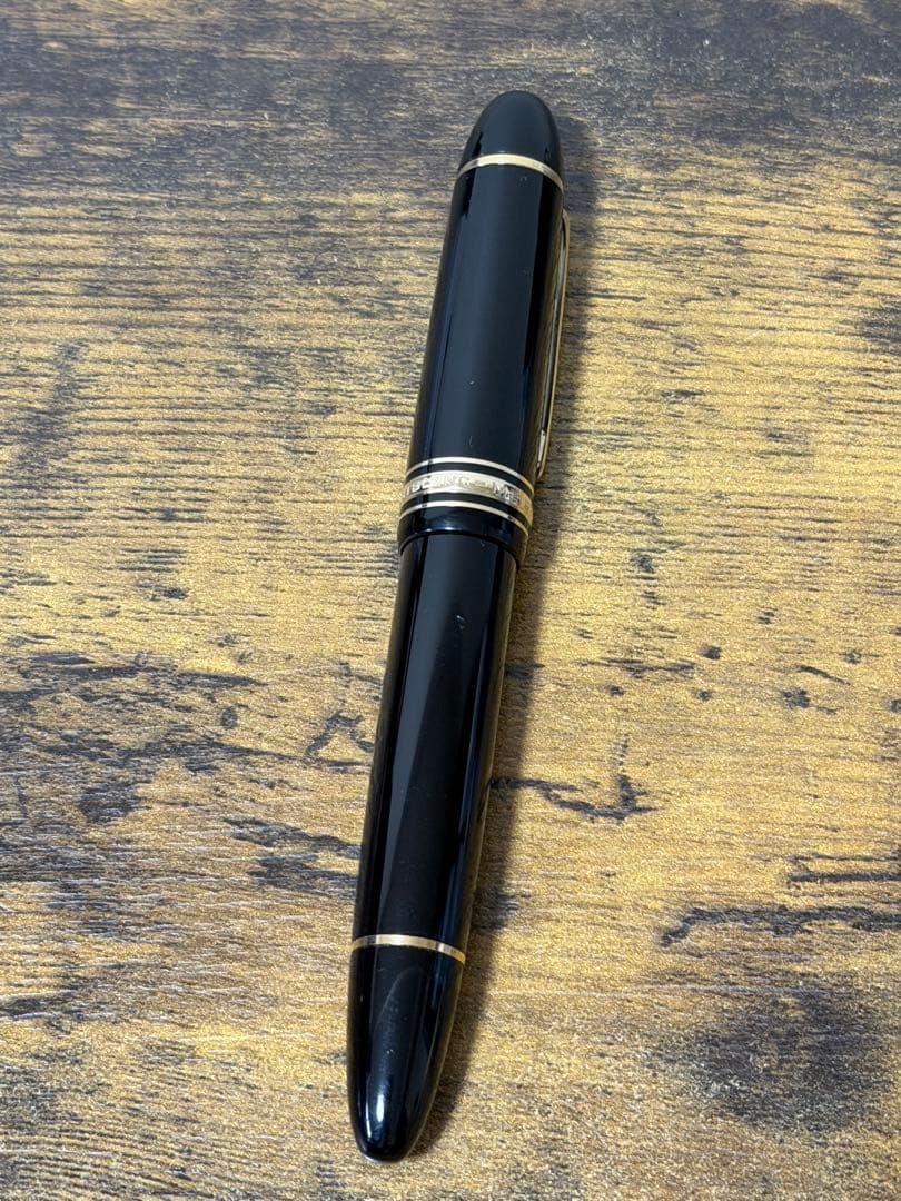 筆記確認&洗浄済　三帯　ヘミングウェイ芯 18K モンブラン　万年筆　中字