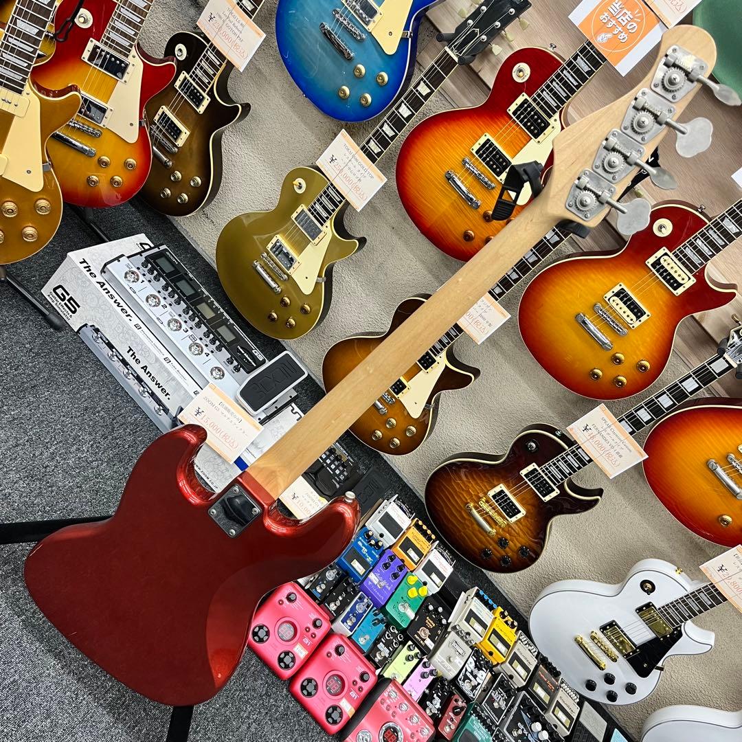 【11429】 Bacchus ジャズベースタイプ メタリックレッド