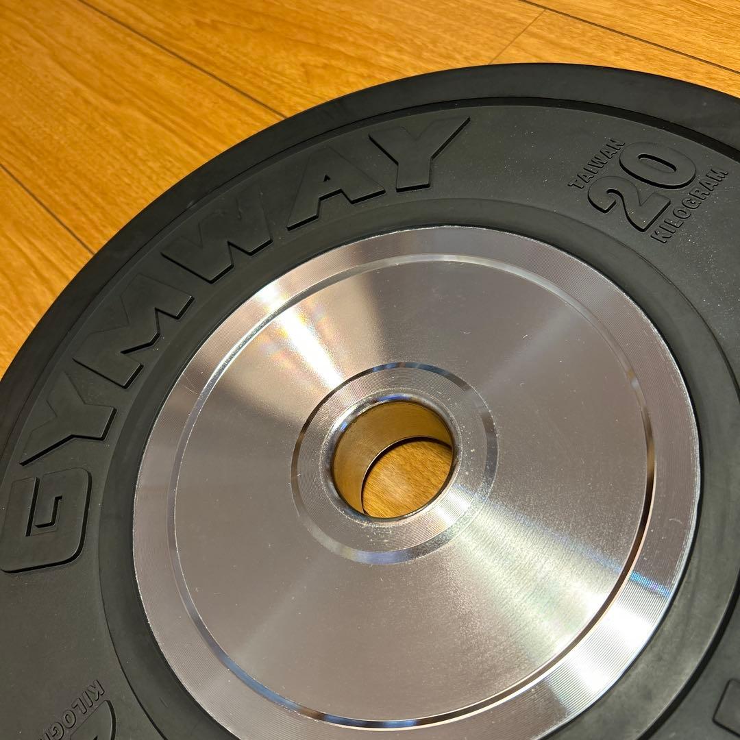 ②GYMWAY ジムウェイ 20㎏ 薄型プレート(①と個別に購入して下さい)