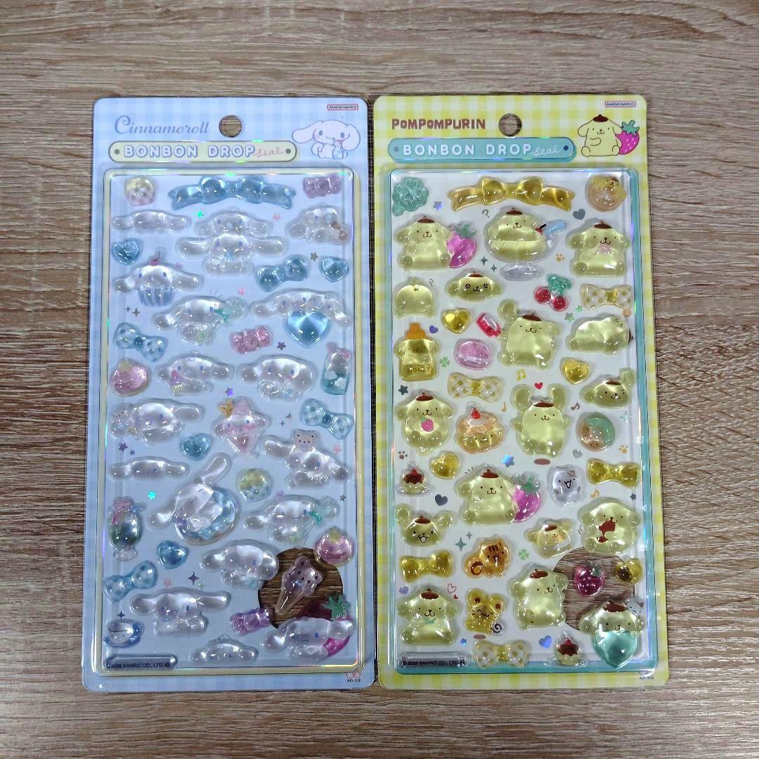 【正規品、新品未開封】ボンボンドロップシール サンリオ 8種 コンプリートセット