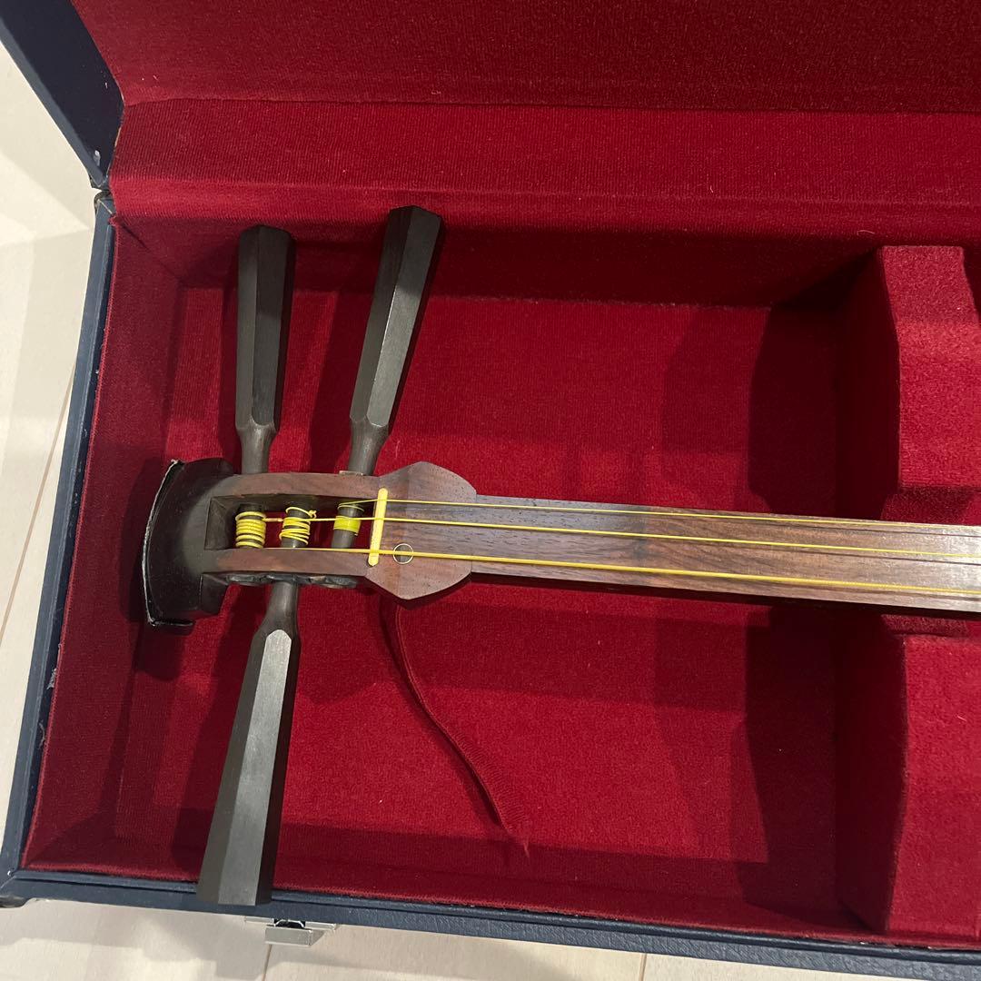 三味線 本体 白黒