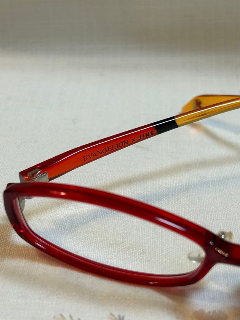 【新品未使用】エヴァンゲリオン× JiNSメガネ アスカモデル　度無し