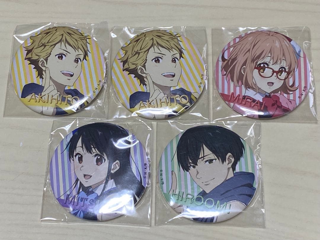 劇場版境界の彼方 アイドル缶バッジ5点セット