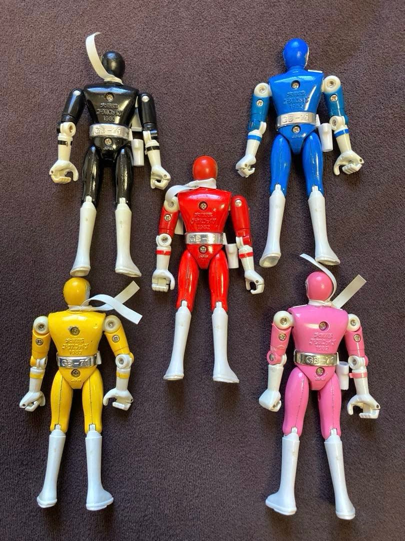 大戦隊ゴーグルファイブ 超合金 フィギュア 5体セット当時物 ポピー GB-71
