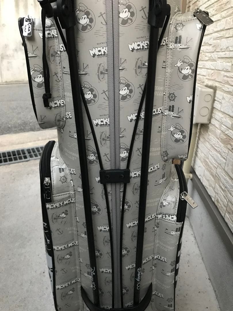 Lyny Disney100 ミッキーマウス キャディバッグ グレー・ブラック