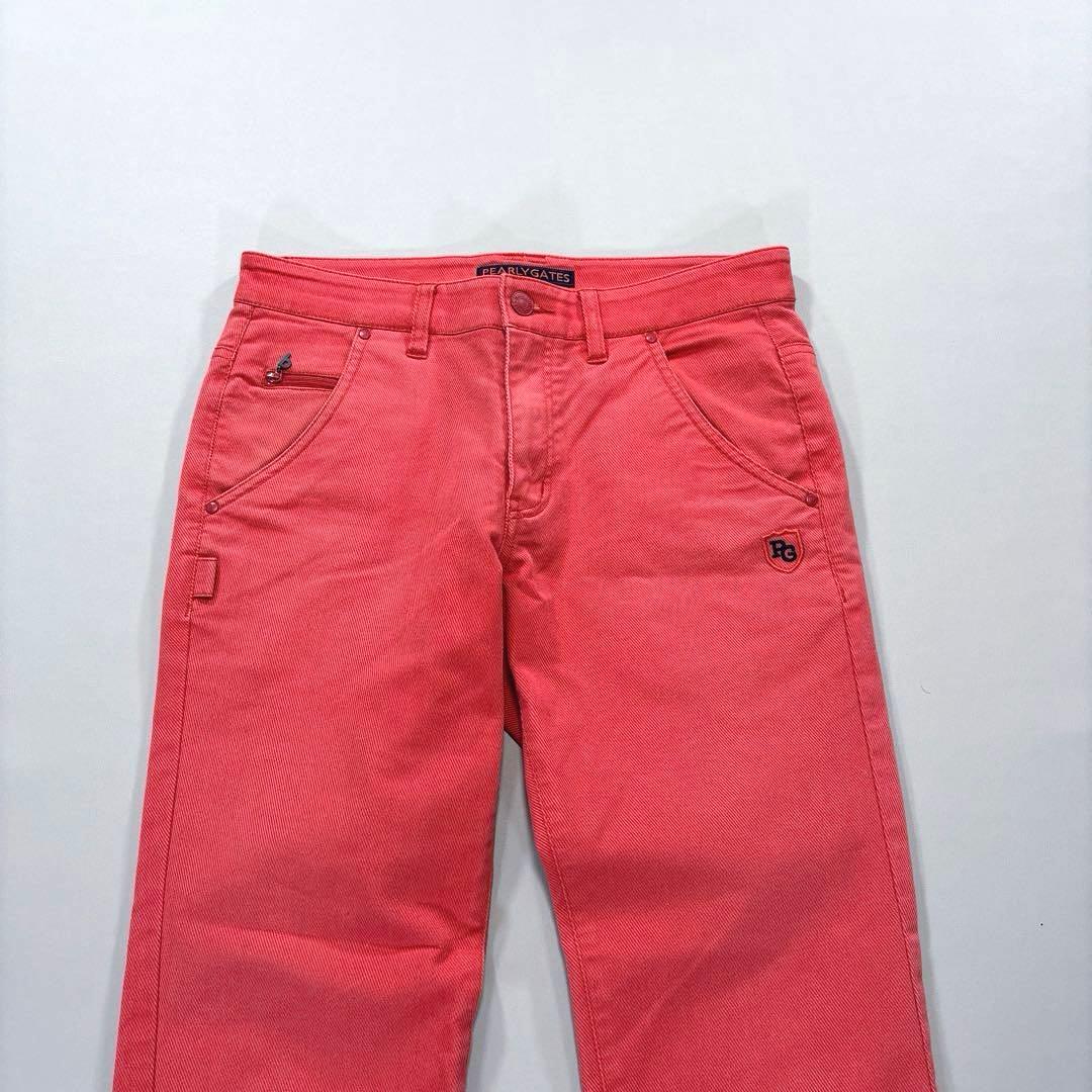 パーリーゲイツ　3/S ロングパンツ　メンズ　ピンク系　オールシーズン