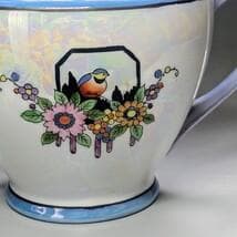 オールドノリタケ アールデコ期大銘品 シリルシー鳥フィギュリン摘ティーポット