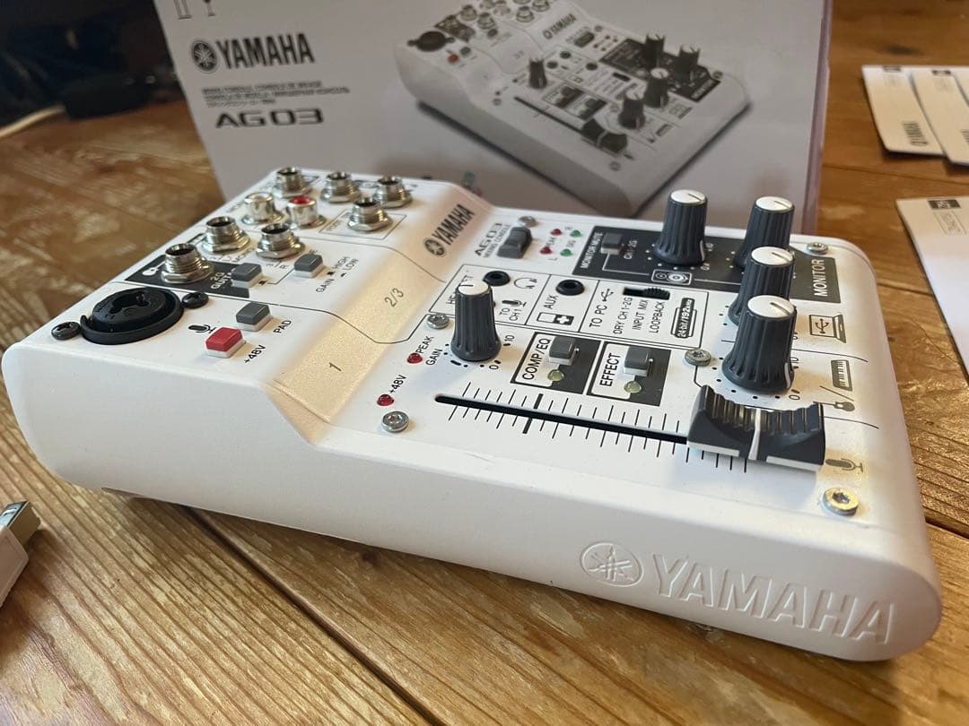 美品箱付❗️YAMAHA AG03 ミキシングコンソールウェブキャスティングミキサ