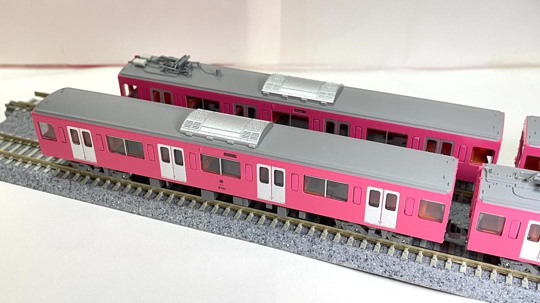 GM ★ 西武9000系（9101編成・ピンク）増結中間車　6両（動力無し）