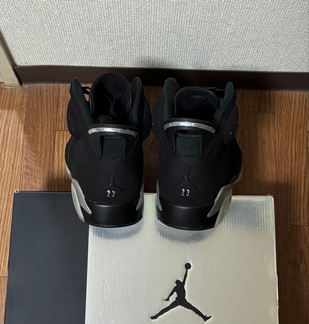 【タグ箱付】ナイキ エアジョーダン6 レトロ \"メタリックシルバー\"