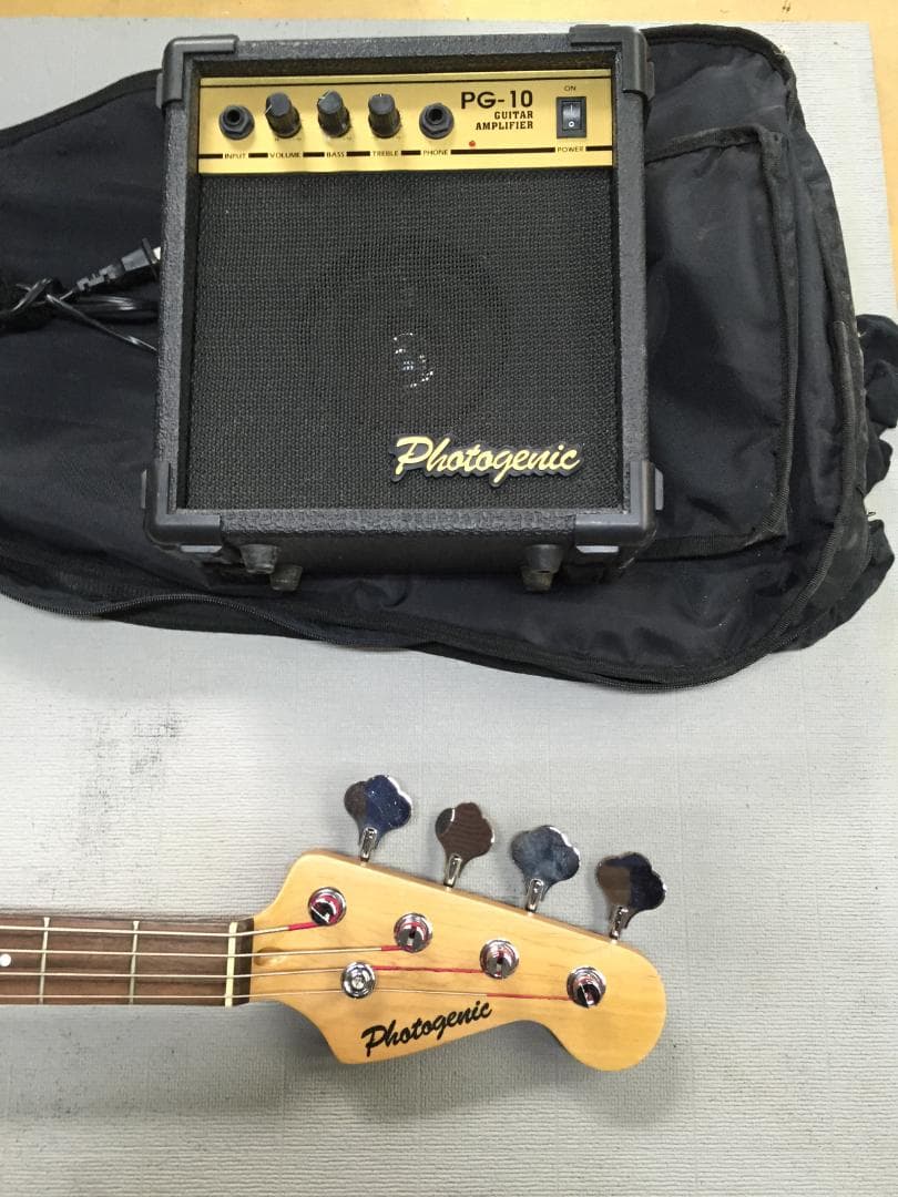 エレキベースPhotogenic・PG-10アンプ・ケースセット