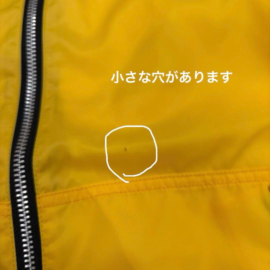 LEMONed hide ラインパーカー イエロー 3 ナイロン フード付希少