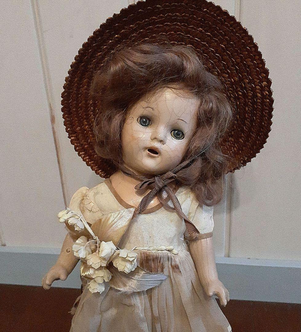 ⭐鈴蘭を持ったアンティークビスクドール　8