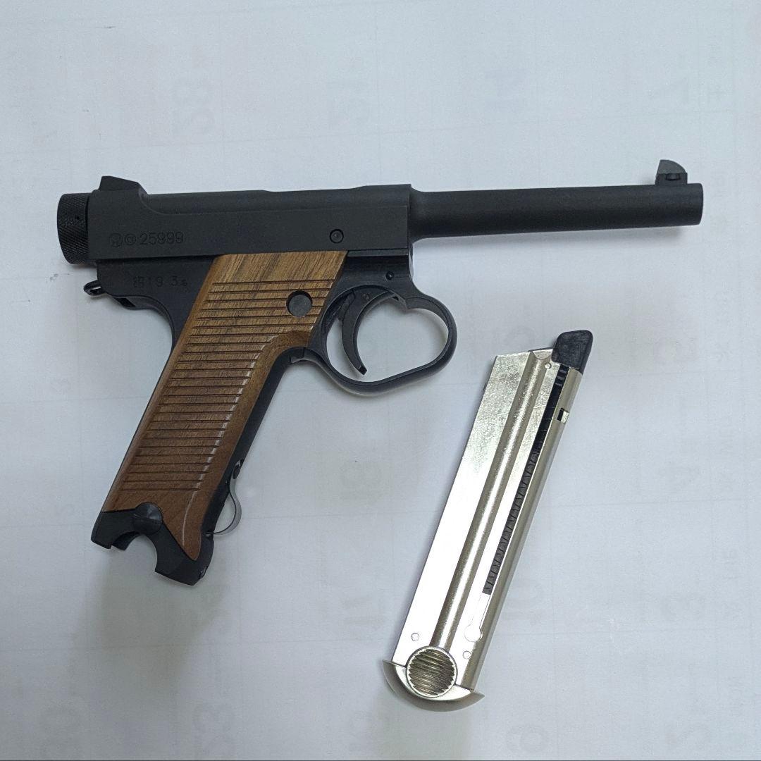 美品・南部十四/14年式後期型・6mm・ブラックヘビーウエイト・木製グリップ