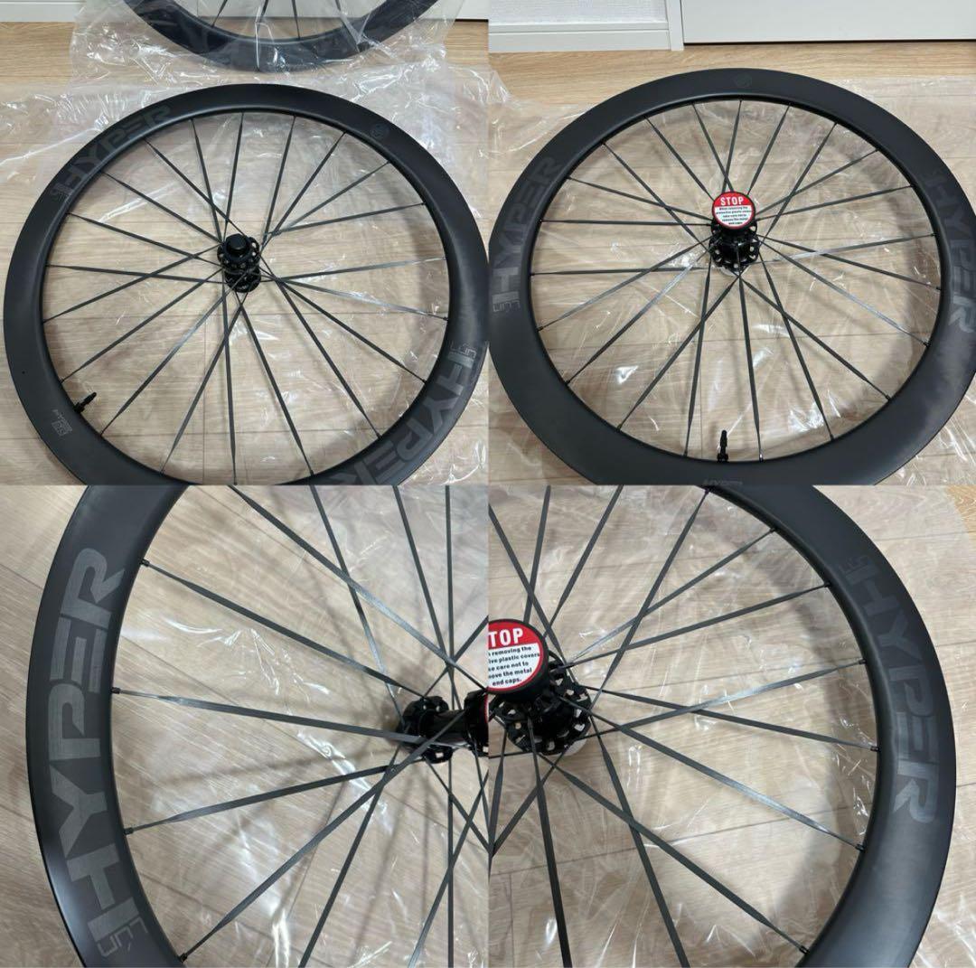 新品未使用 LUN HYPER 3 D45 カーボンホイール　前輪