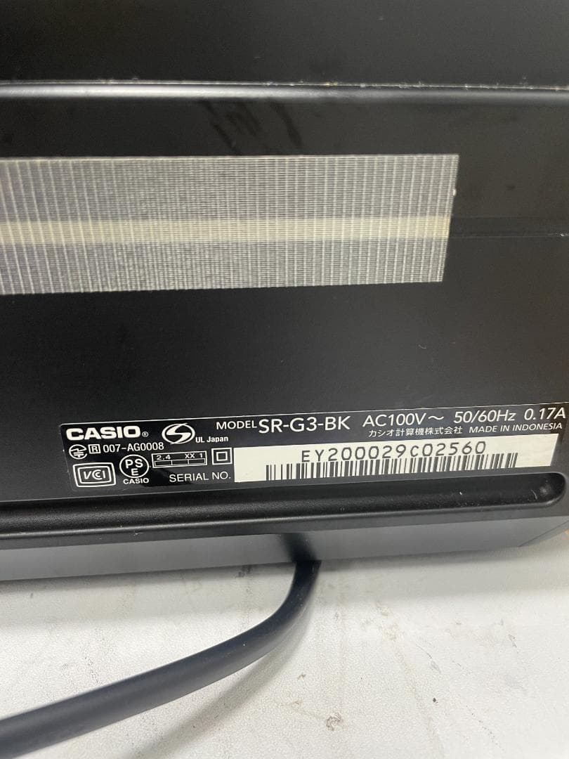 Y♢597 カシオ レジスター SR-G3-BK