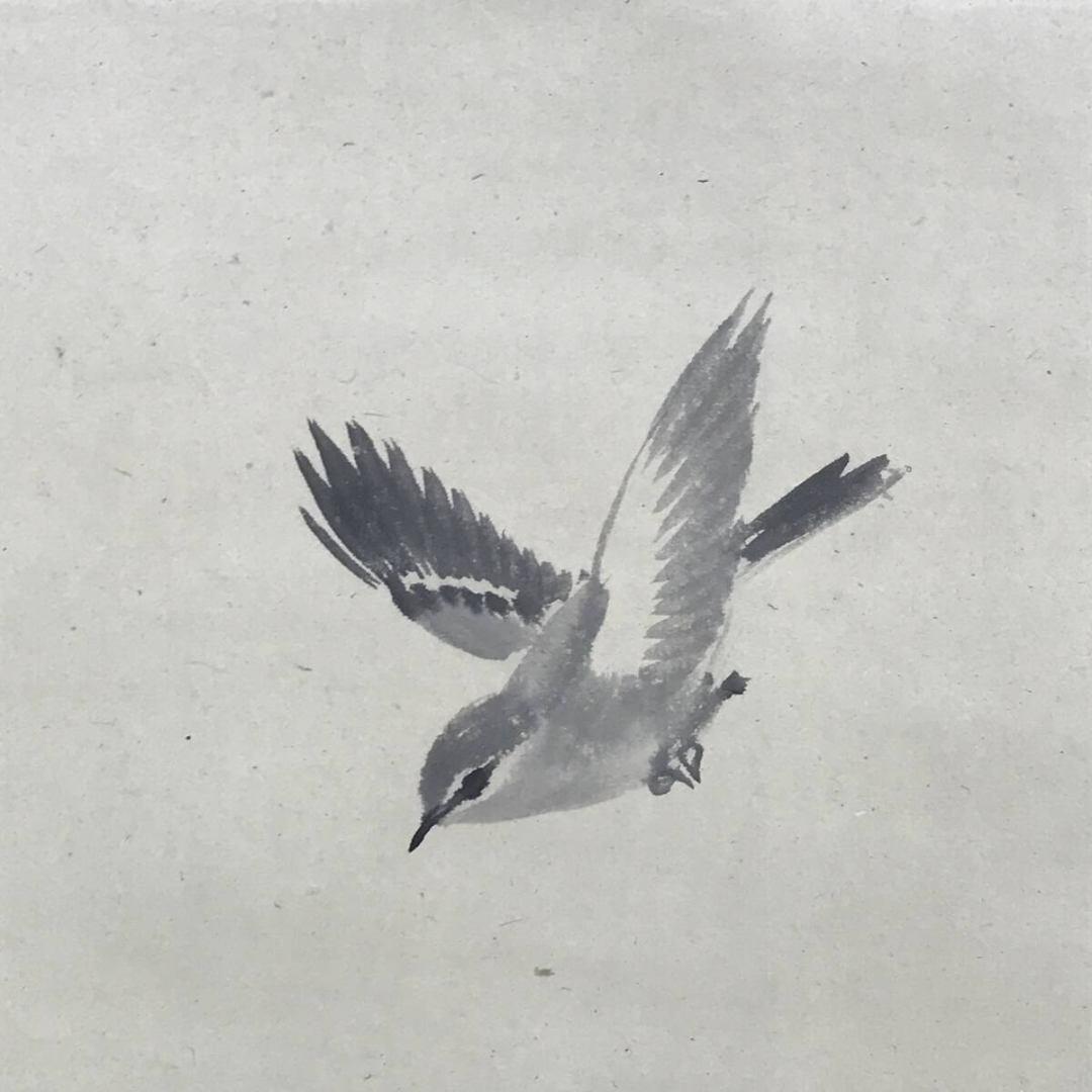 真作/今尾景年/早春図/若松鴬図/祝掛軸/正月掛軸/掛軸/名家伝来/AK-301