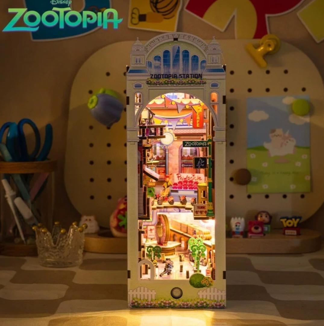 ズートピア公式 ブックエンド 3D木製パズル ジュディ組み立てキット 海外限定