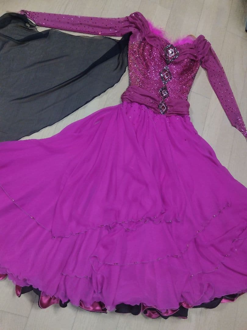 ケ*イ様 社交ダンス　チャコットドレス