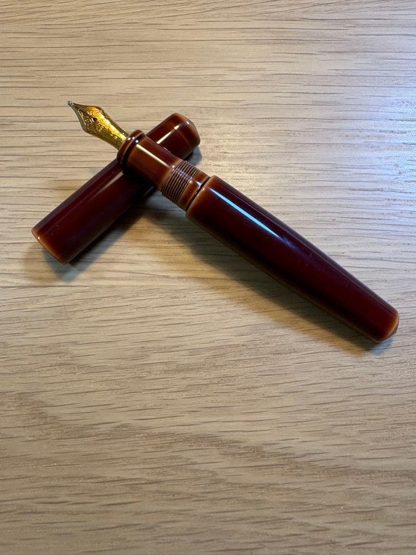 中屋万年筆　ピッコロ鴇溜　極太