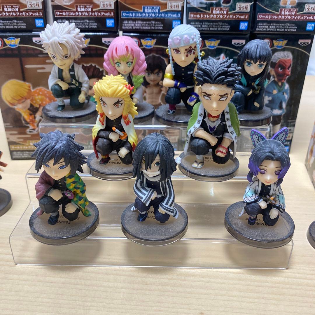 鬼滅の刃ワーコレフィギュアまとめ売り　ジオラマフィギュアまとめ売り　引退品