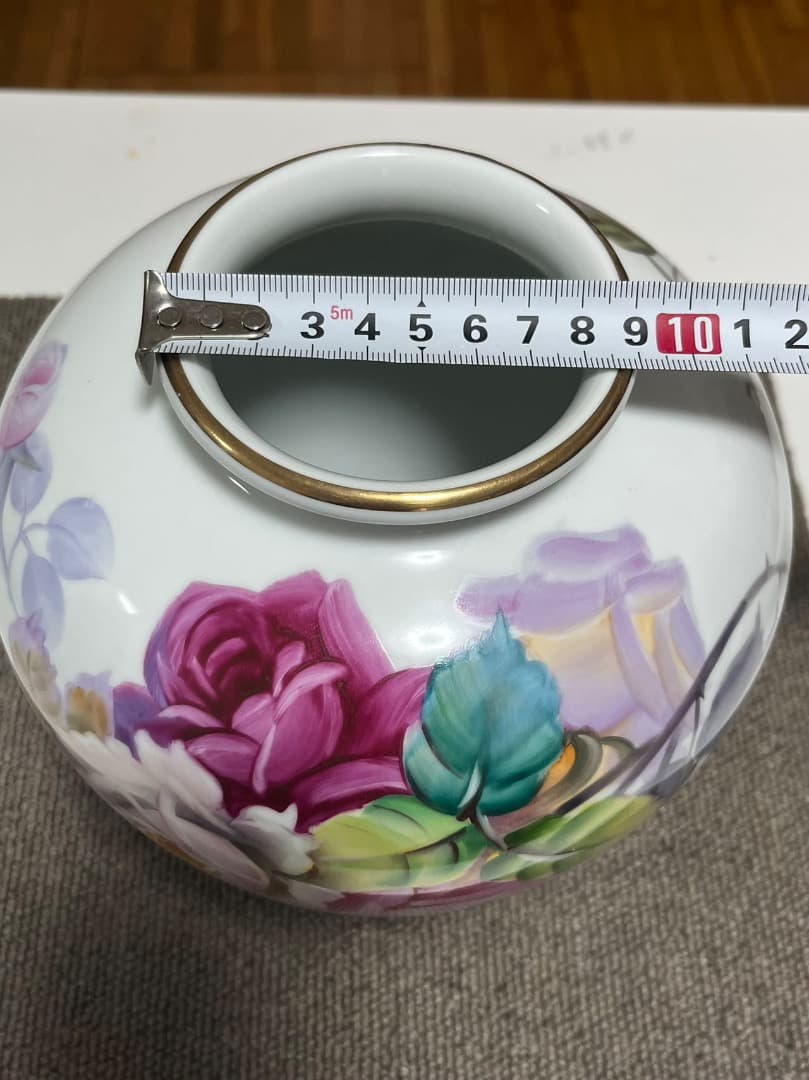 Noritake オールドノリタケ 木村義一 ハンドペイント バラ絵 花模様金彩