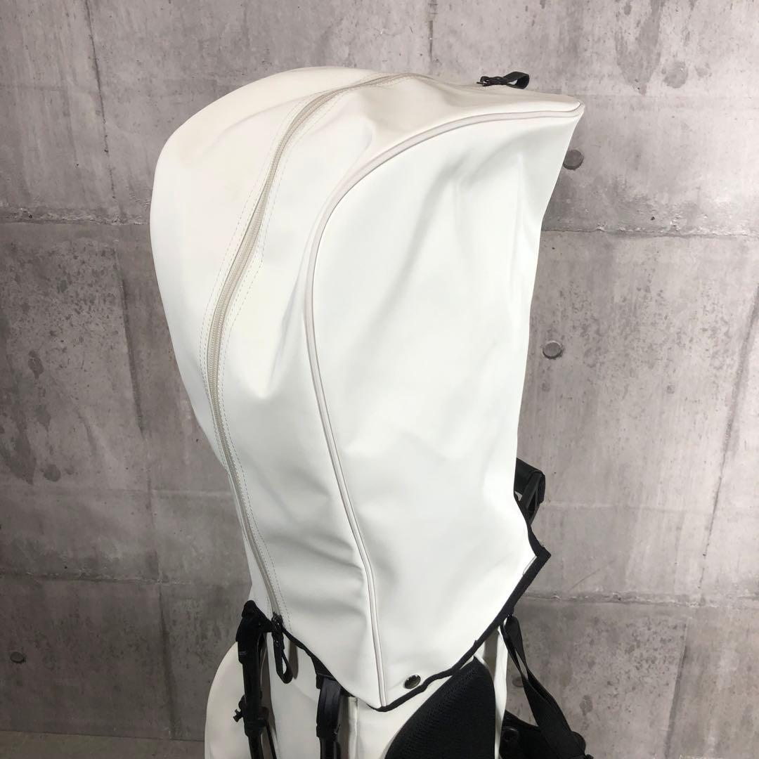 VESSEL　キャディバッグ　４点式　スタンド式　ホワイト　6分割　PUレザー