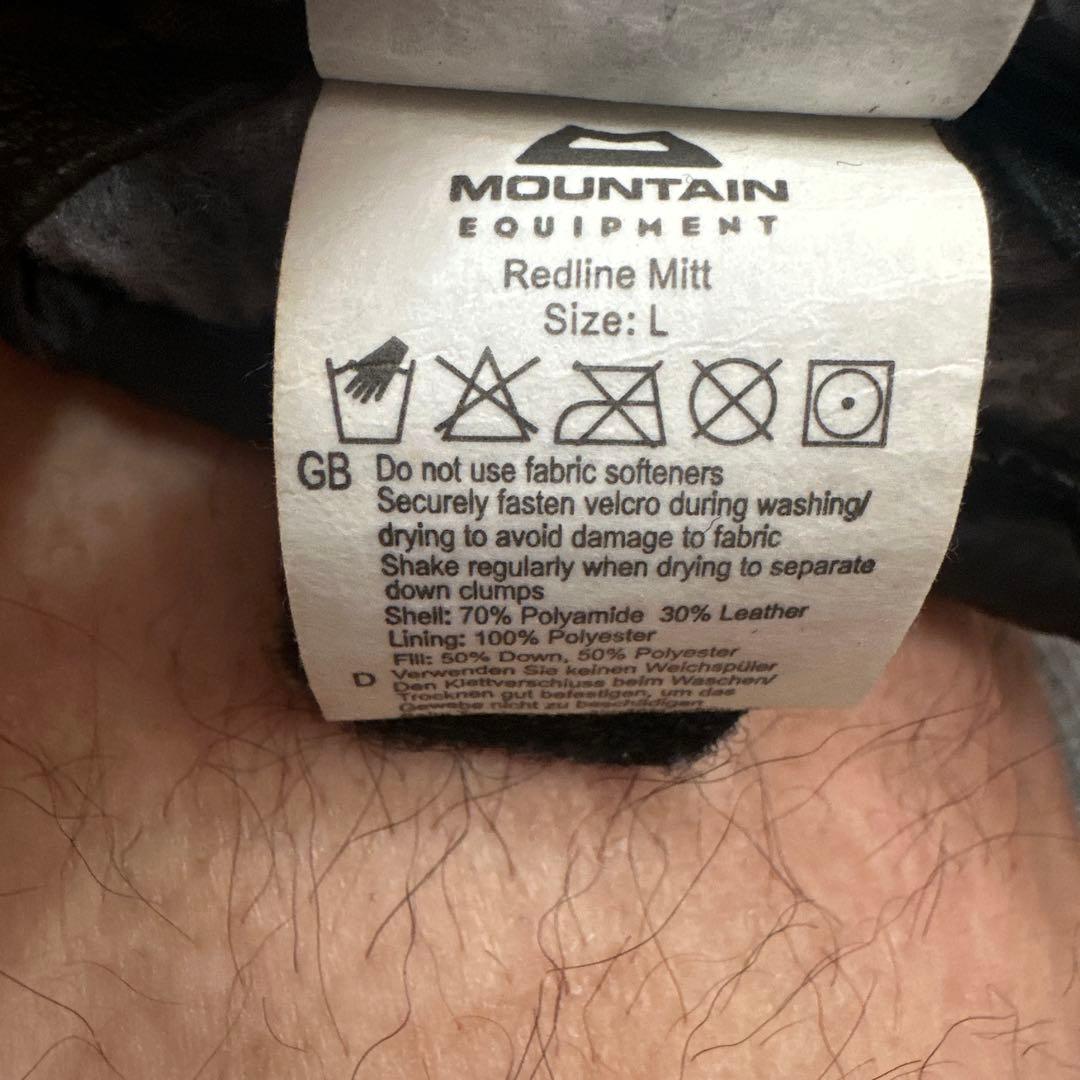 MOUNTAIN EQUIPMENT 黒　ミトングローブ　Ｌサイズ　厳冬期　冬山