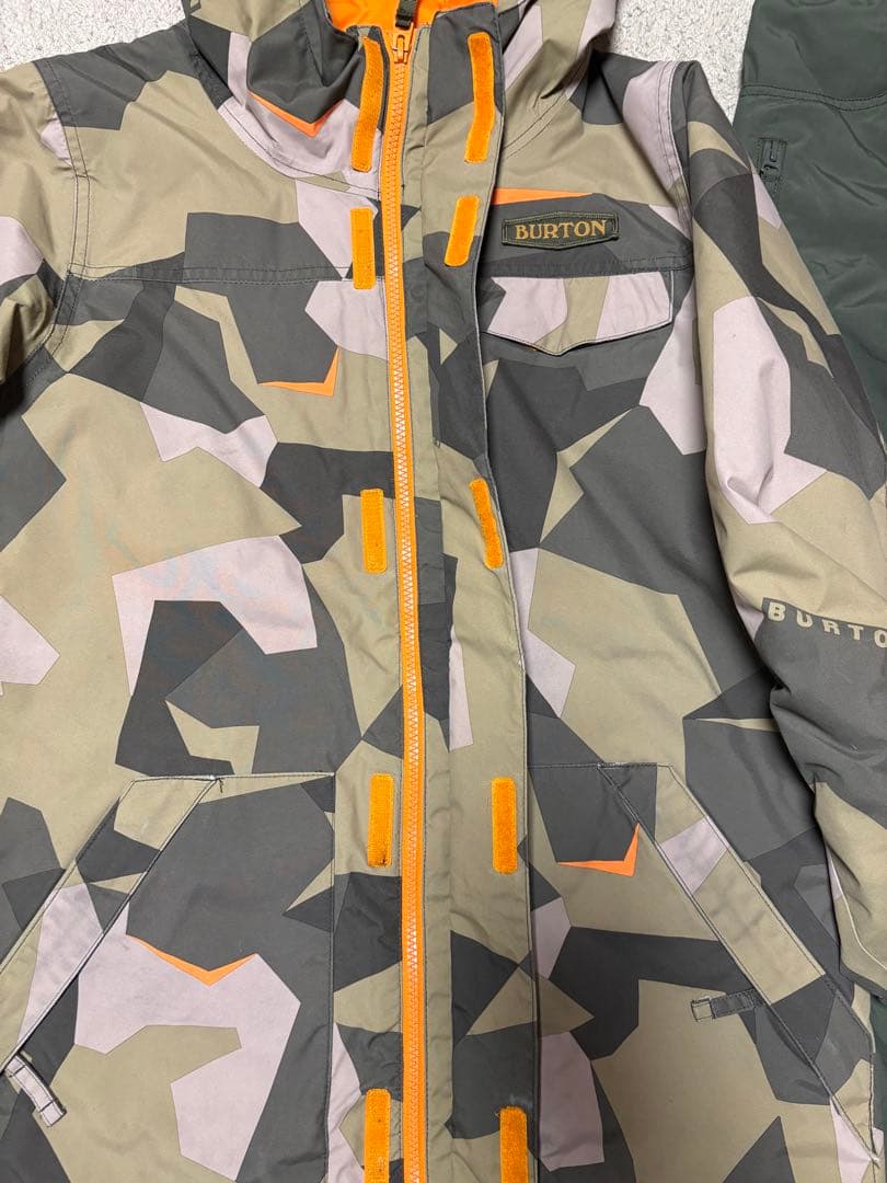 BURTON バートン 迷彩スキーウェア スノーボードウェア 160上下