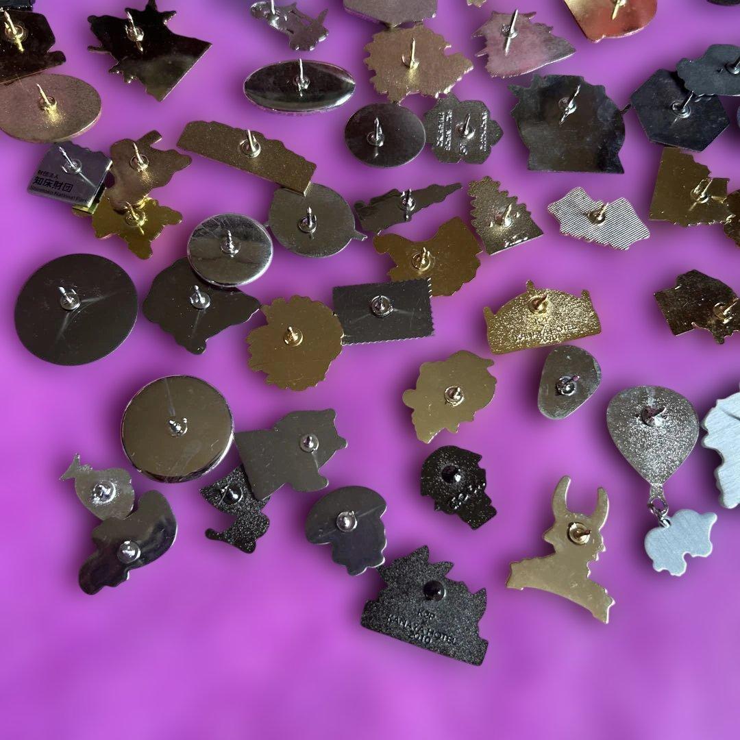 ご当地 ☆観光地 名所デザイン ピンバッジ ピンズ まとめ売り☆レトロ 119個