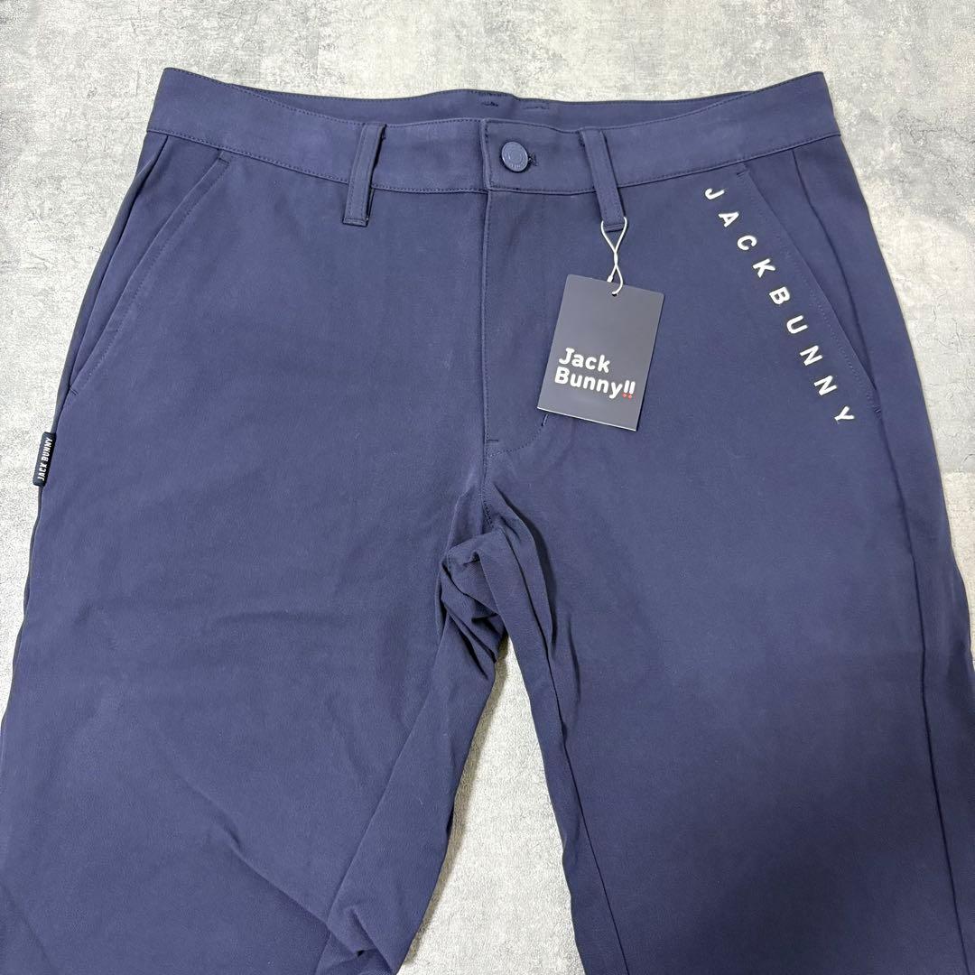 【新品】ジャックバニー　ストレッチパンツ　Mサイズ　ネイビー　ティーマーク