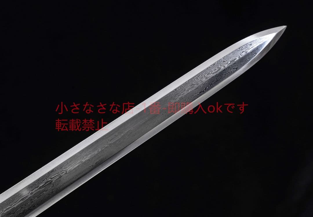 ポリ福漢剣百錬模様鋼  古兵器 武具 刀装具 日本刀 模造刀 居合刀