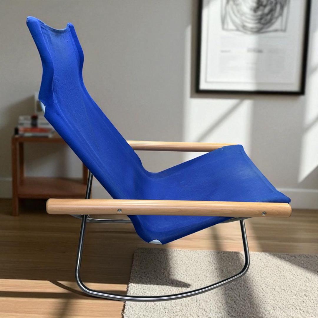 ✨美品✨ニーチェアX ロッキングチェア ブルー NychairX