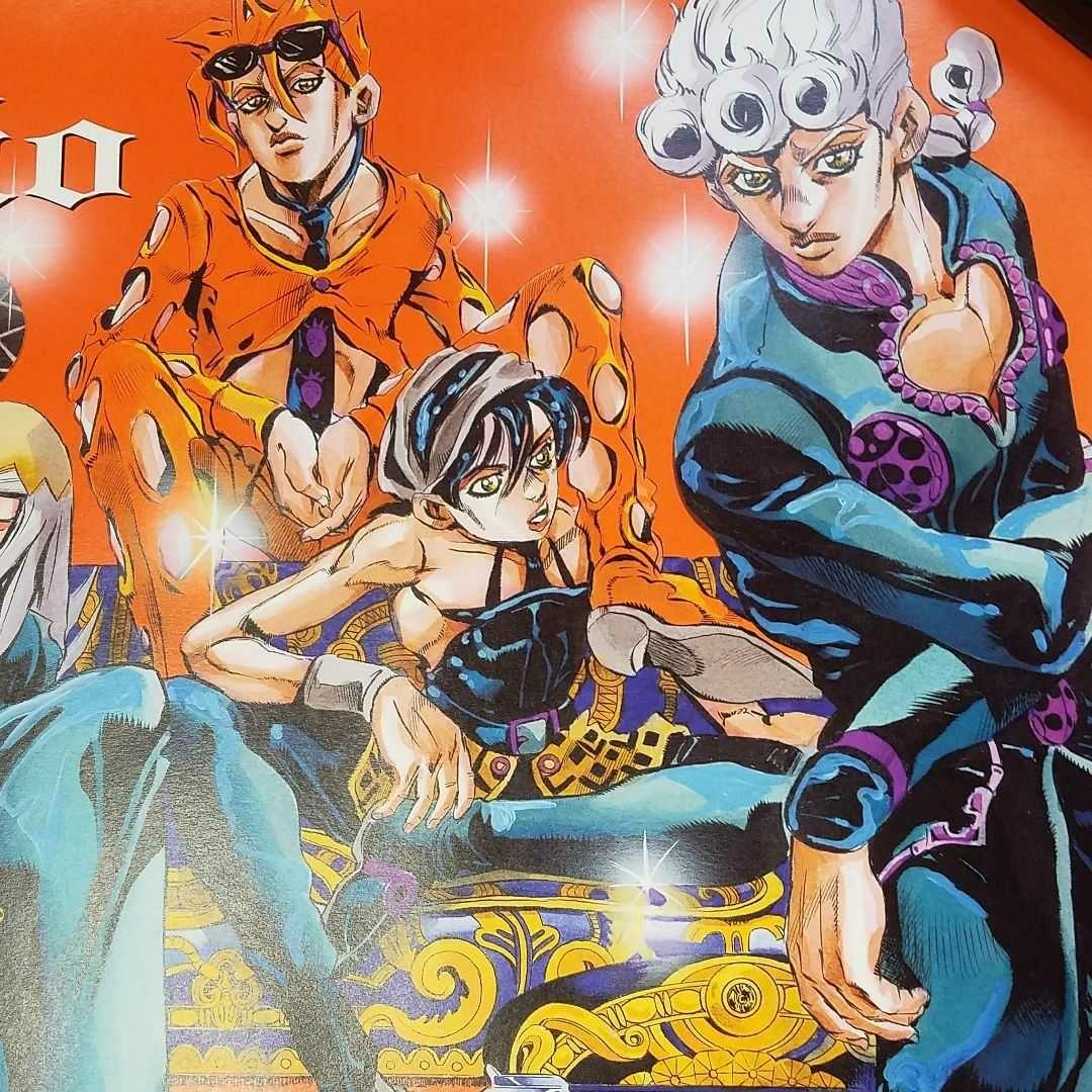 ジョジョ展 ポスター 5部 黄金の風GIOGIO 荒木飛呂彦 ジョルノ フーゴ