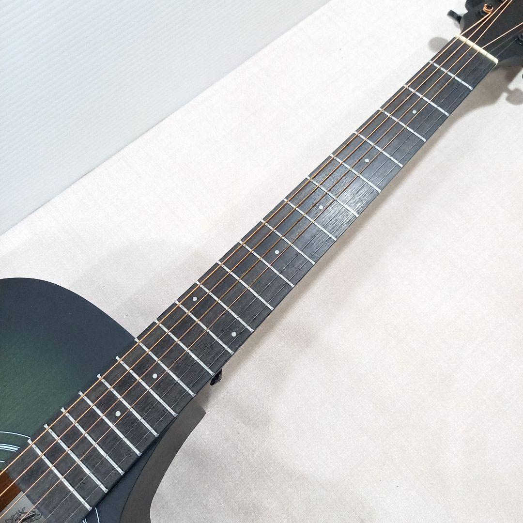 美品◎Donner アコースティックギター EC2076 サテングリーンバースト