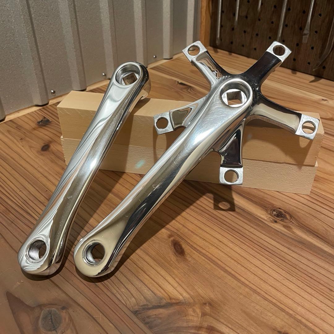 【鏡面仕上】SUGINO スギノ RD2 ピスト クランクアーム シルバー