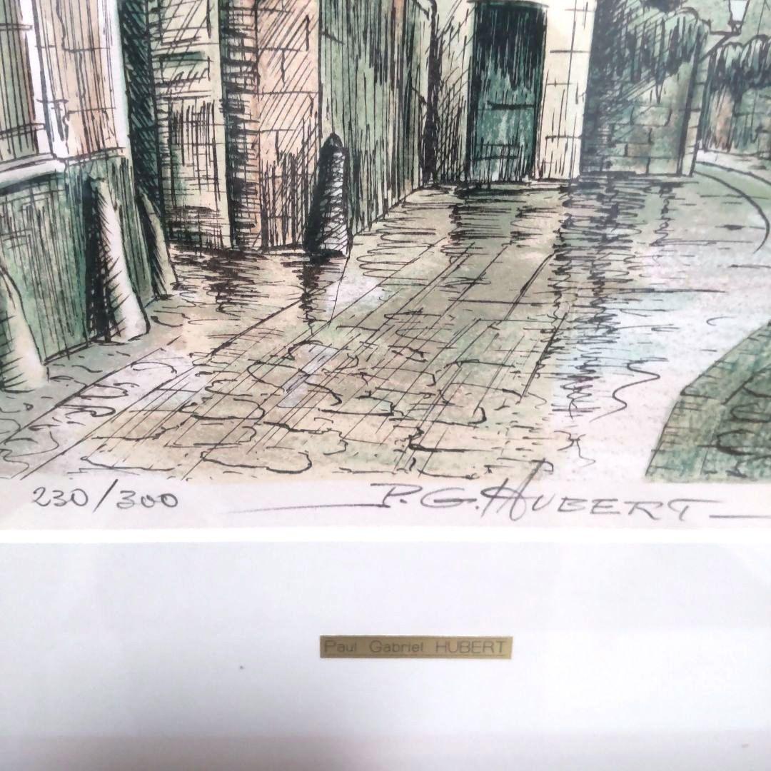 数限定■直筆サイン■ポールガブリエルユベール絵画リトグラフ風景画