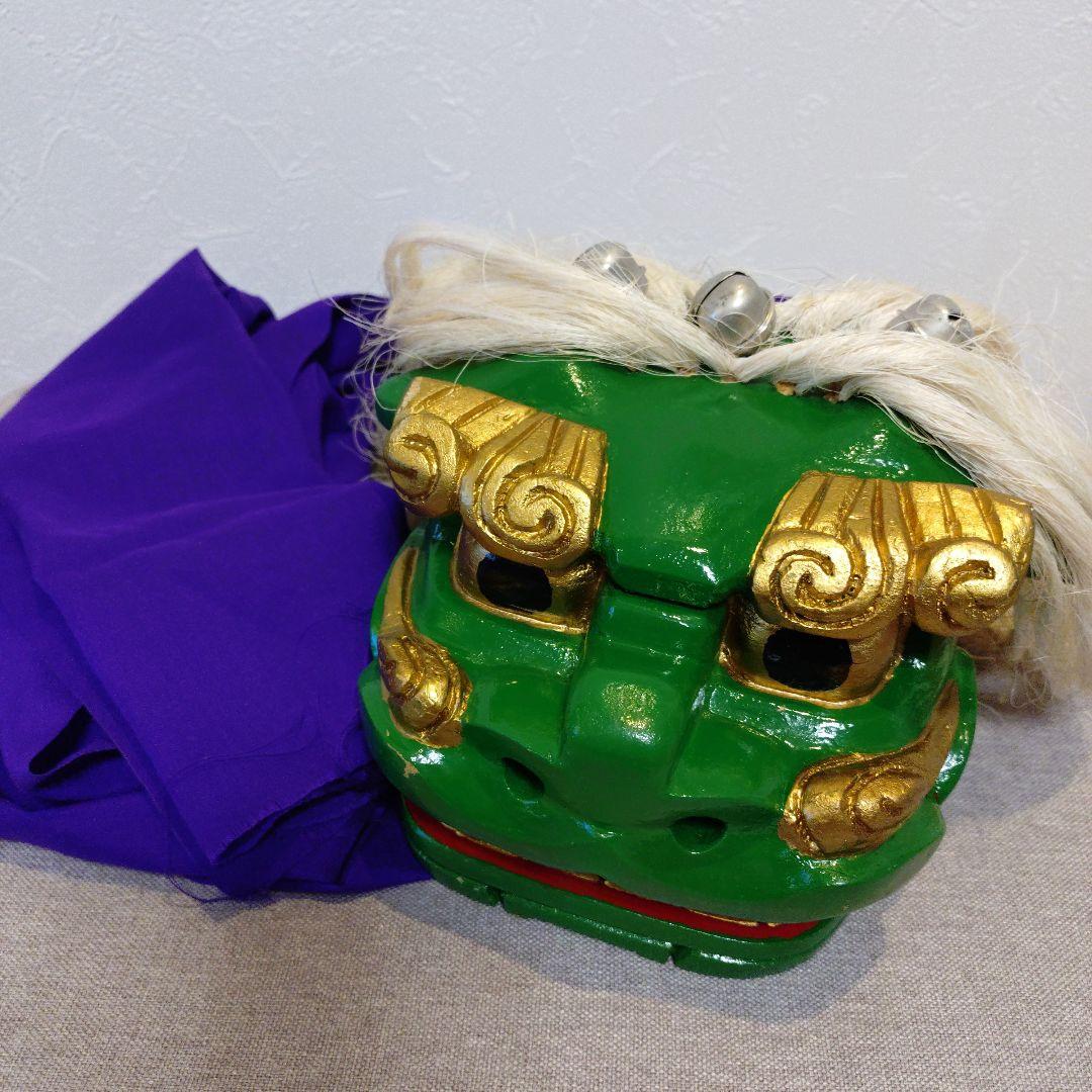 琉球舞踊　小道具　獅子　最高賞での演目高平良万歳で使用する物（布製バッグ付）