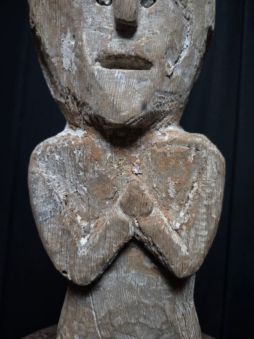 大特価！ネパール？祈りの像？彫像木彫り像プリミティブアート　プタリ？